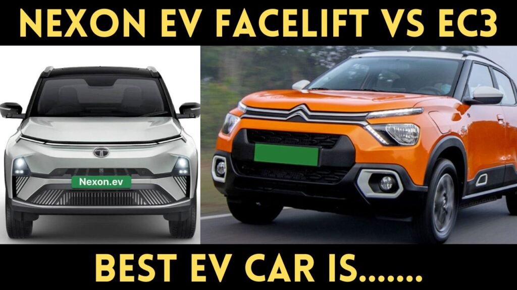 Tata Nexon EV Facelift Vs Citroen eC3 Full Comparison